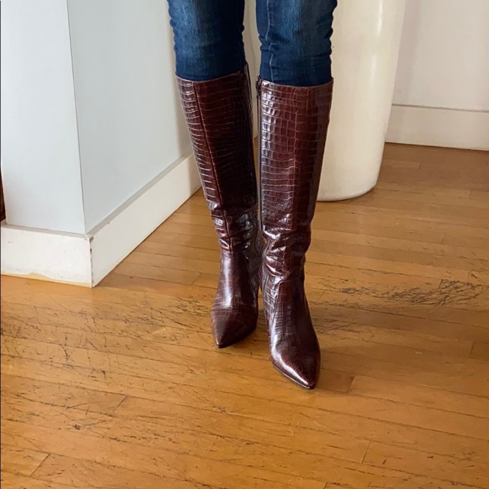 Via Spiga Brown leather tall boots